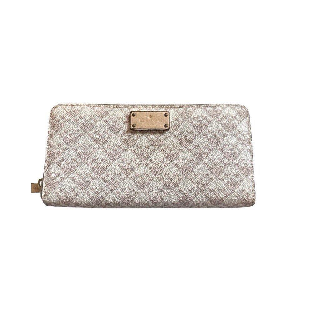 Kate Spade wallet, spade checkered pattern